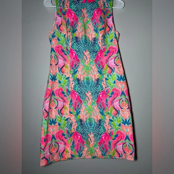 Lilly Pulitzer Mila Shift Dress multi reflections size 2 - Picture 4 of 7